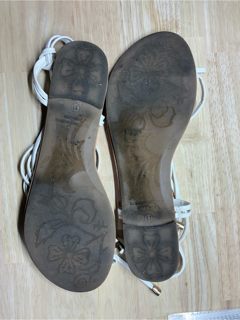 Lulu's White Lace-Up Gladiator Sandals - Picture 5 of 5